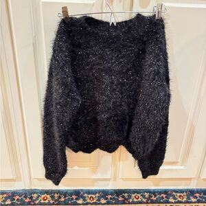 Lucy Paris Black Sparkle Sweater